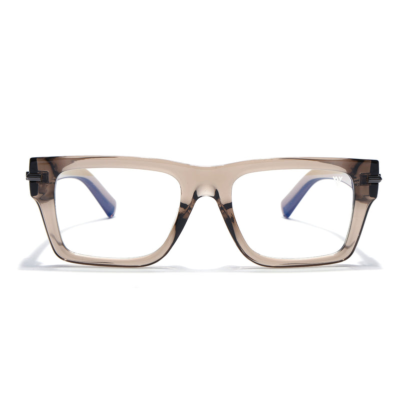 Voyage Brown Wayfarer Eyeglasses for Men & Women (K049FMG8000)