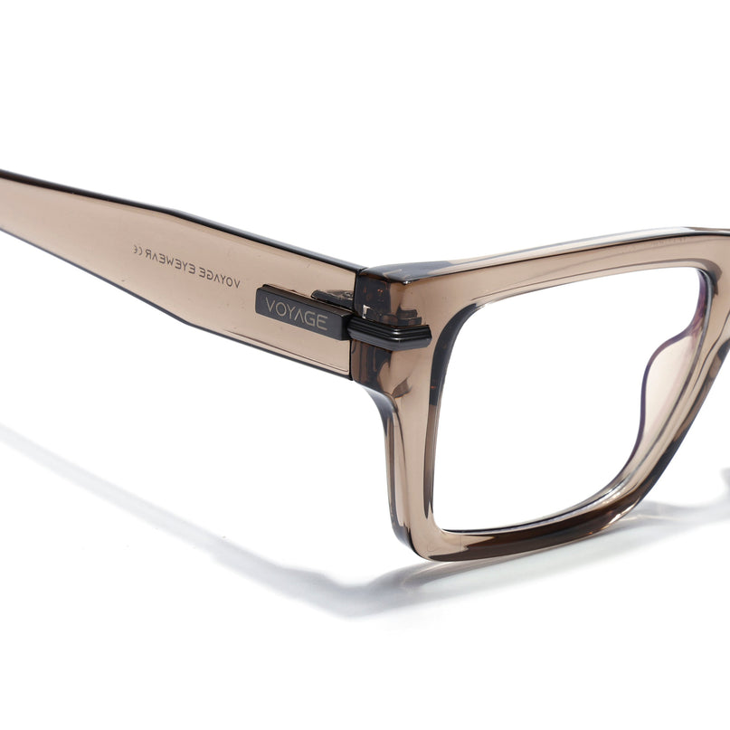 Voyage Brown Wayfarer Eyeglasses for Men & Women (K049FMG8000)