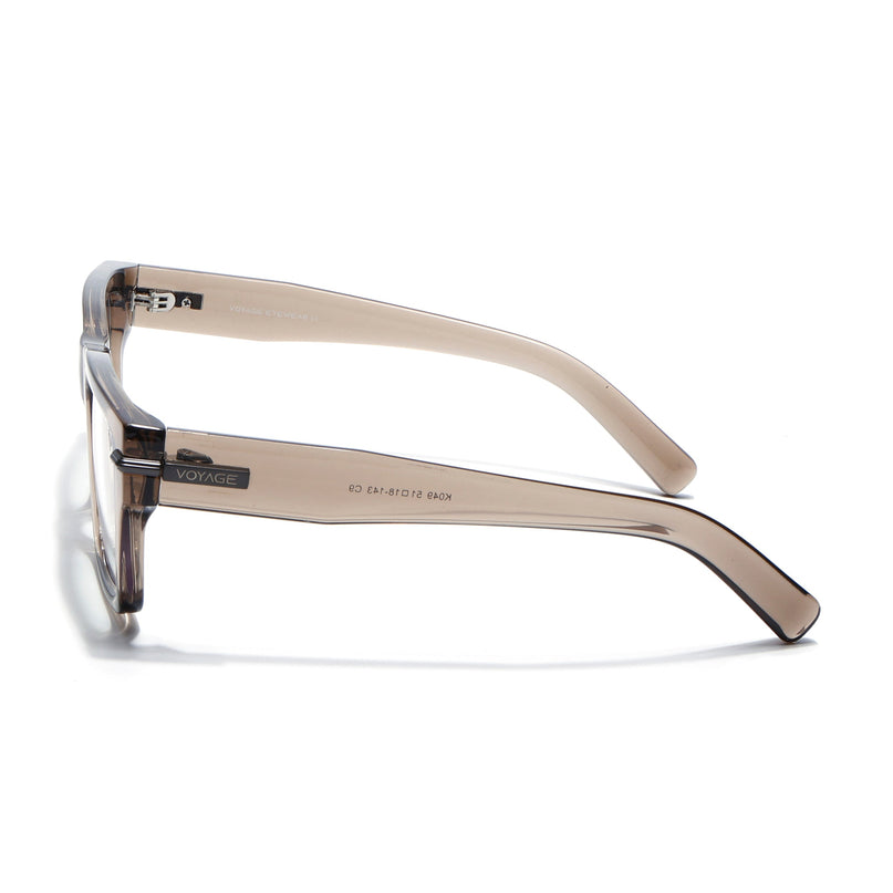 Voyage Brown Wayfarer Eyeglasses for Men & Women (K049FMG8000)