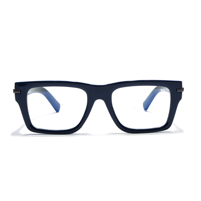 Voyage Blue Wayfarer Eyeglasses for Men & Women (K049FMG8001)