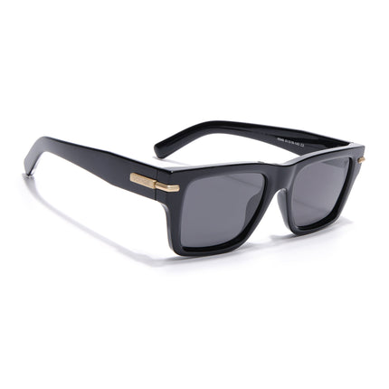 Wayfarer Polarized Sunglasses for Men & Women (Black Lens | Black Frame - PMG7867)
