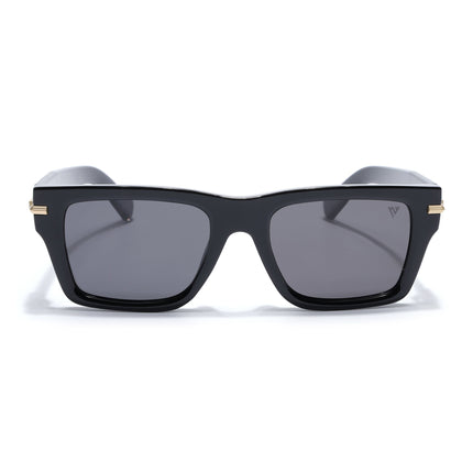 Wayfarer Polarized Sunglasses for Men & Women (Black Lens | Black Frame - PMG7867)