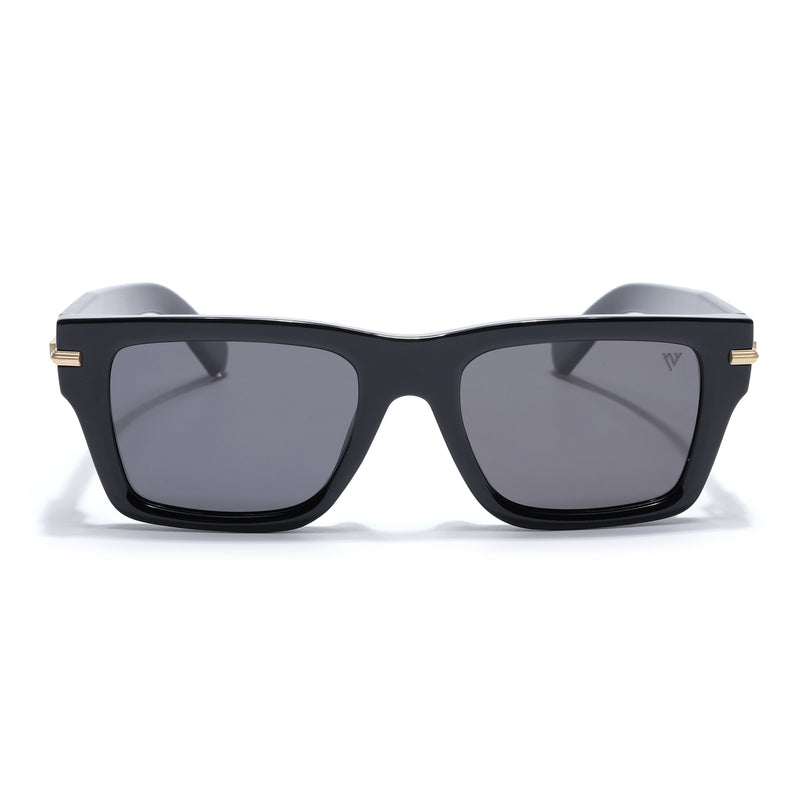 Wayfarer Polarized Sunglasses for Men & Women (Black Lens | Black Frame - PMG7867)