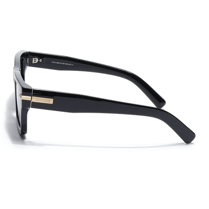 Wayfarer Polarized Sunglasses for Men & Women (Black Lens | Black Frame - PMG7867)
