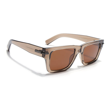 Wayfarer Polarized Sunglasses for Men & Women (Brown Lens | Brown Frame - PMG7870)