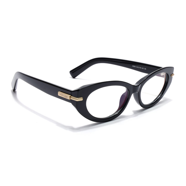 Voyage Black Cateye Eyeglasses for Women (K050FMG8015)