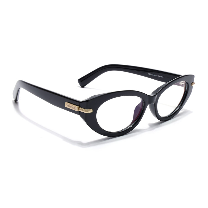Voyage Black Cateye Eyeglasses for Women (K050FMG8015)