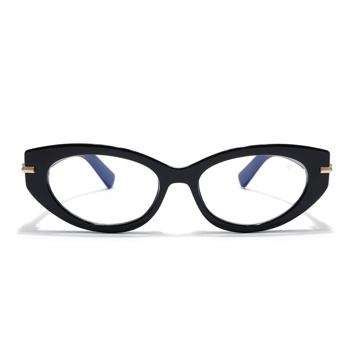 Voyage Black Cateye Eyeglasses for Women (K050FMG8015)