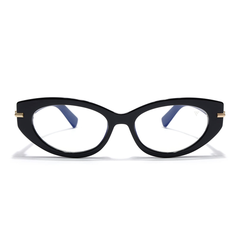 Voyage Black Cateye Eyeglasses for Women (K050FMG8015)