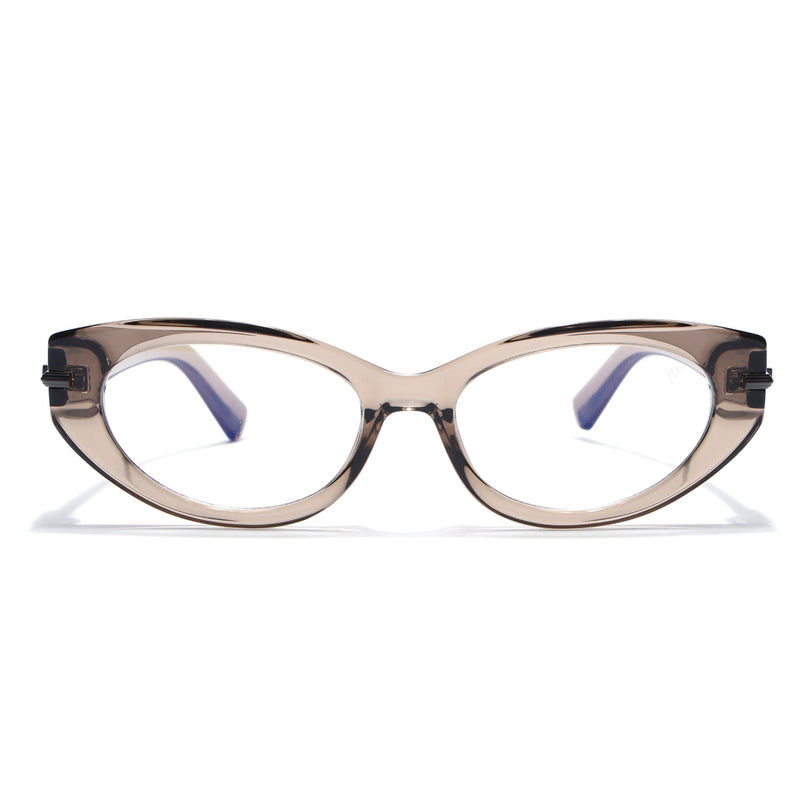 Voyage Brown Cateye Eyeglasses for Women (K050FMG8018)