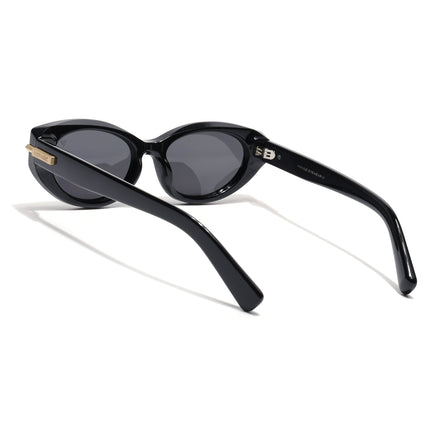 Cateye Polarized Sunglasses for Women (Black Lens | Black Frame - PMG7936)