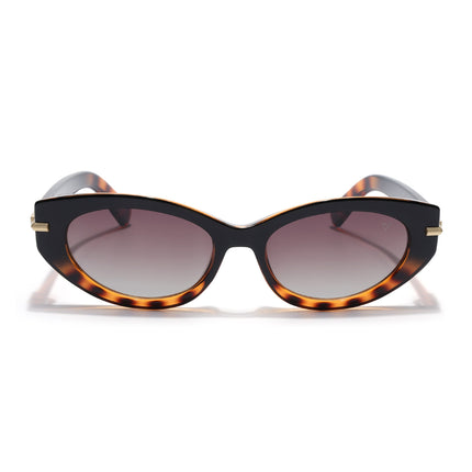 Cateye Polarized Sunglasses for Women (Brown Lens | Demi Brown Frame - PMG7938)