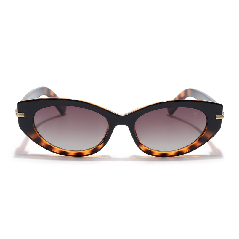 Cateye Polarized Sunglasses for Women (Brown Lens | Demi Brown Frame - PMG7938)