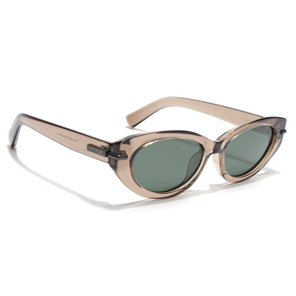 Cateye Polarized Sunglasses for Women (Green Lens | Brown Frame - PMG7939)