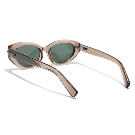Cateye Polarized Sunglasses for Women (Green Lens | Brown Frame - PMG7939)