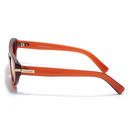Cateye Polarized Sunglasses for Women (Brown Lens | Red Frame - PMG7940)