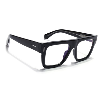 Voyage Black Wayfarer Eyeglasses for Men & Women (K051FMG8061)