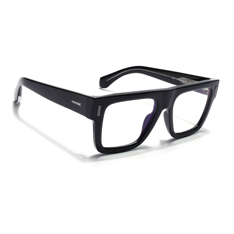 Voyage Black Wayfarer Eyeglasses for Men & Women (K051FMG8061)