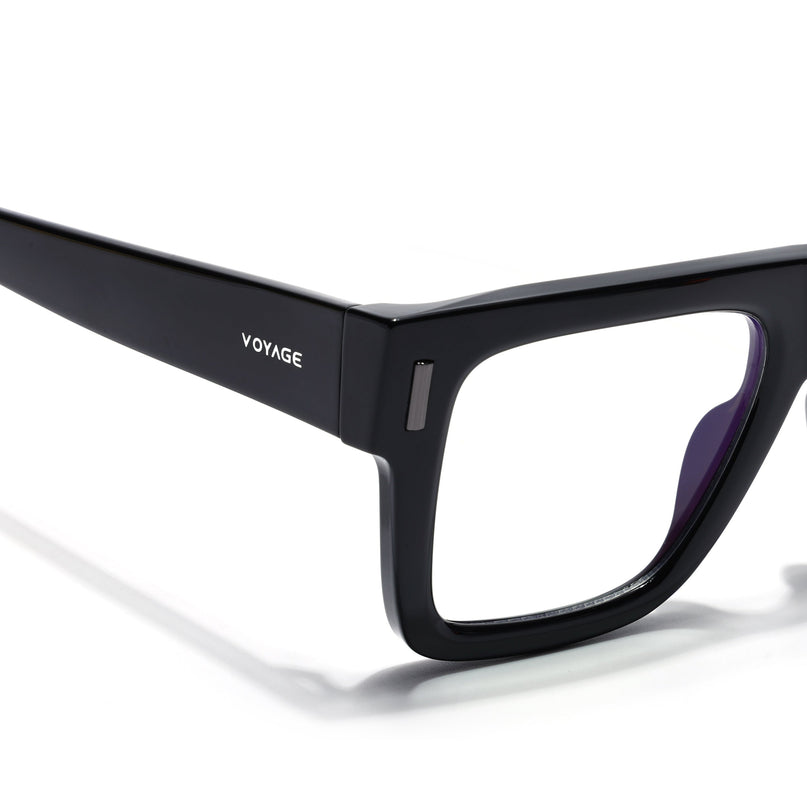 Voyage Black Wayfarer Eyeglasses for Men & Women (K051FMG8061)
