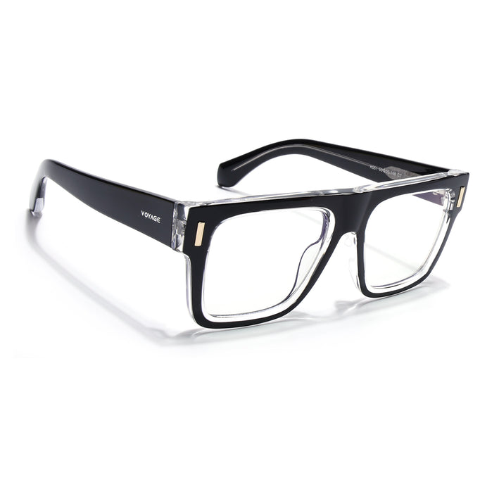 Voyage Black Wayfarer Eyeglasses for Men & Women (K051FMG8062)
