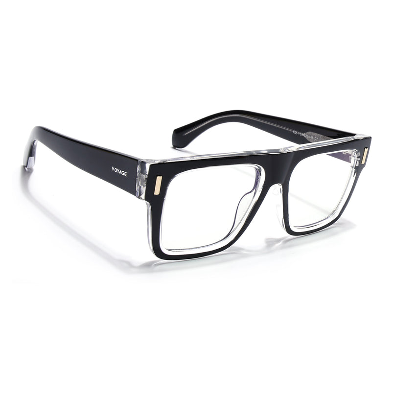 Voyage Black Wayfarer Eyeglasses for Men & Women (K051FMG8062)