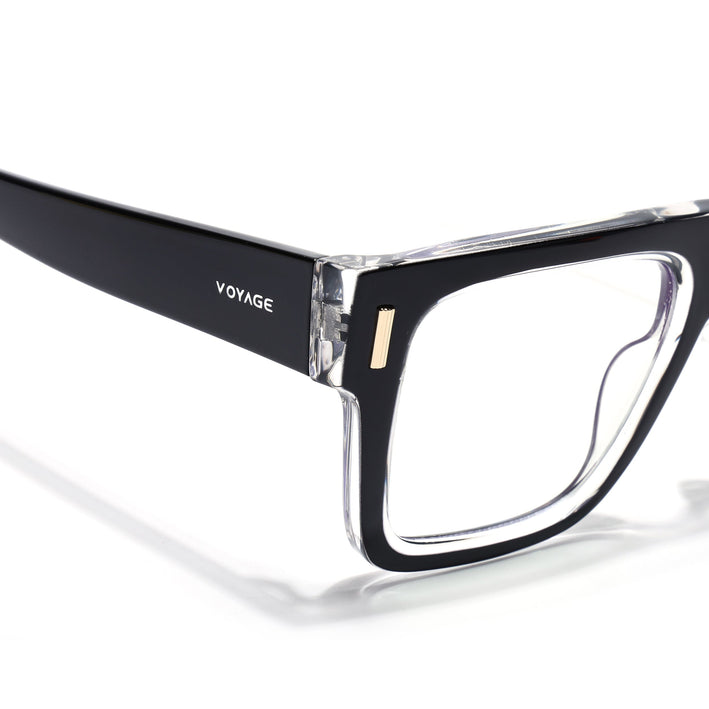 Voyage Black Wayfarer Eyeglasses for Men & Women (K051FMG8062)