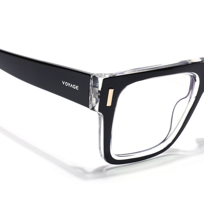 Voyage Black Wayfarer Eyeglasses for Men & Women (K051FMG8062)