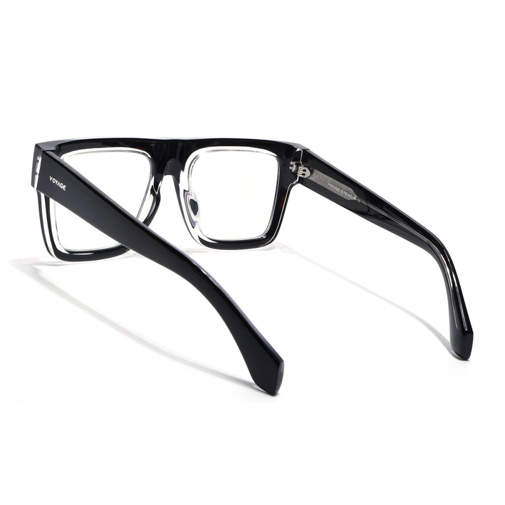 Voyage Black Wayfarer Eyeglasses for Men & Women (K051FMG8062)