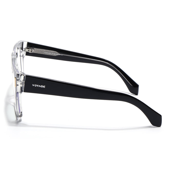 Voyage Black Wayfarer Eyeglasses for Men & Women (K051FMG8062)