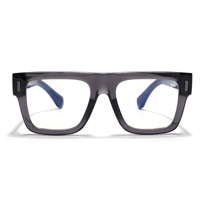 Voyage Grey Wayfarer Eyeglasses for Men & Women (K051FMG8063)