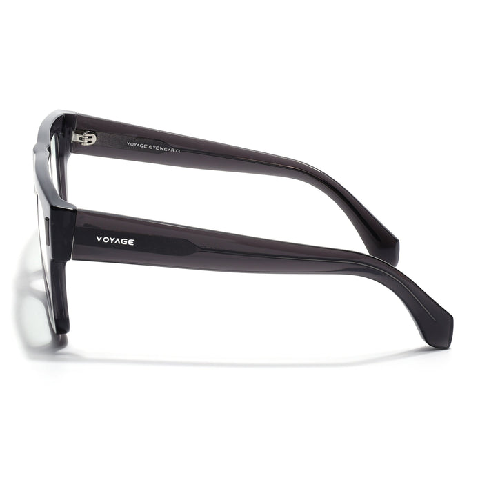Voyage Grey Wayfarer Eyeglasses for Men & Women (K051FMG8063)