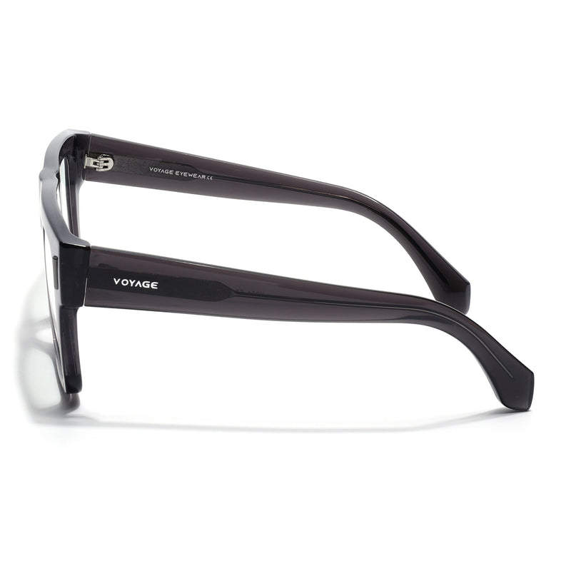 Voyage Grey Wayfarer Eyeglasses for Men & Women (K051FMG8063)