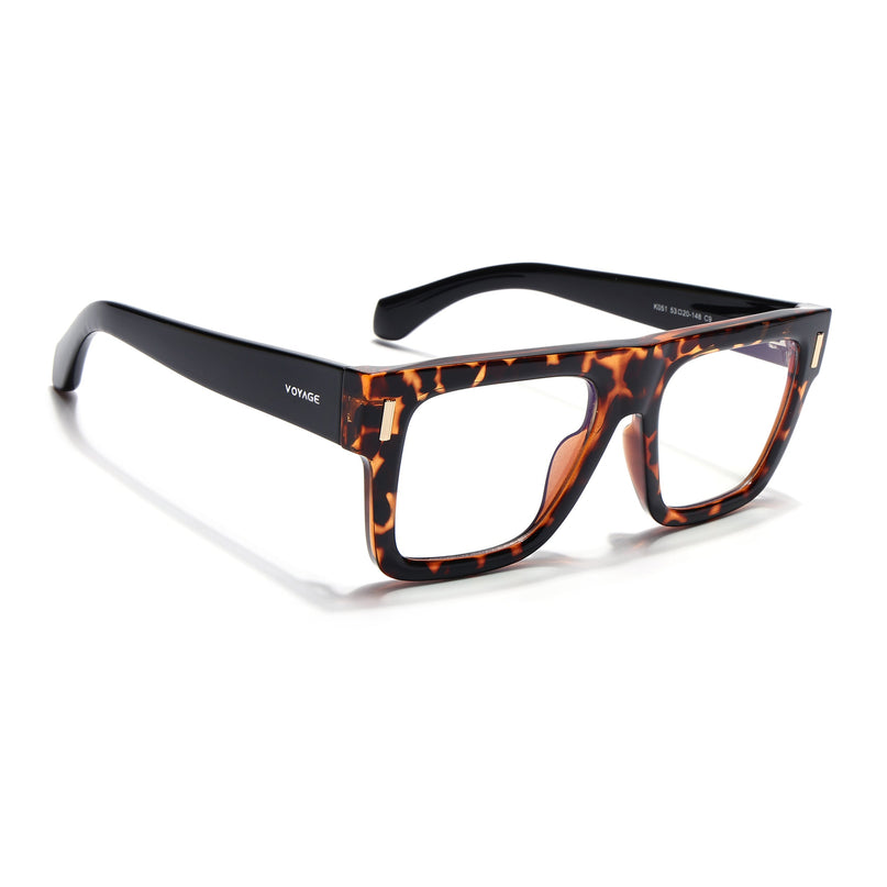 Voyage Demi Brown Wayfarer Eyeglasses for Men & Women (K051FMG8064)