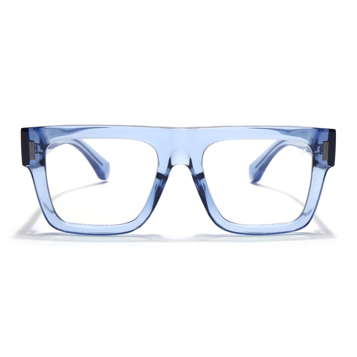 Voyage Blue Wayfarer Eyeglasses for Men & Women (K051FMG8065)