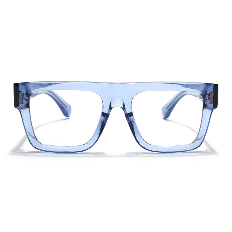 Voyage Blue Wayfarer Eyeglasses for Men & Women (K051FMG8065)