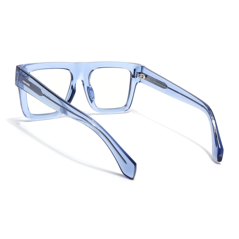 Voyage Blue Wayfarer Eyeglasses for Men & Women (K051FMG8065)