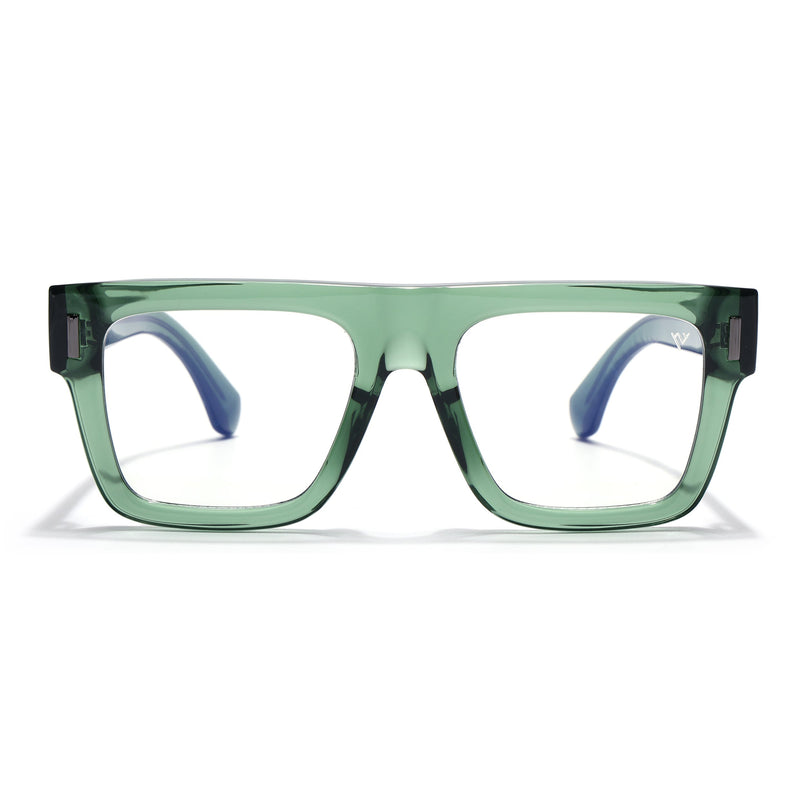 Voyage Green Wayfarer Eyeglasses for Men & Women (K051FMG8066)