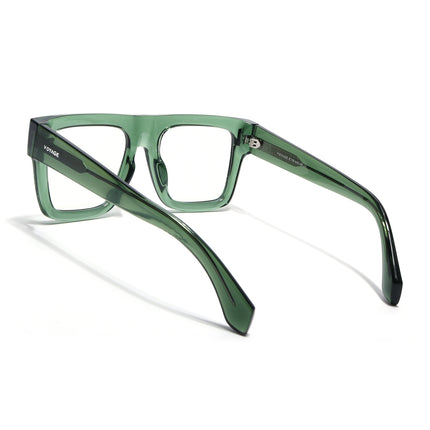 Voyage Green Wayfarer Eyeglasses for Men & Women (K051FMG8066)
