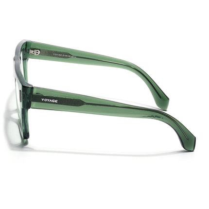 Voyage Green Wayfarer Eyeglasses for Men & Women (K051FMG8066)