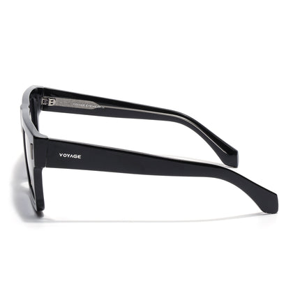 Wayfarer Polarized Sunglasses for Men & Women (Black Lens | Black Frame - PMG7947)