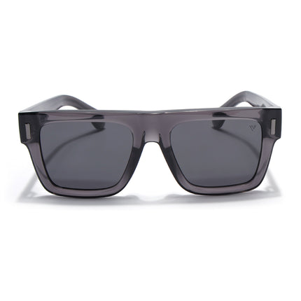Wayfarer Polarized Sunglasses for Men & Women (Grey Lens | Grey Frame - PMG7949)