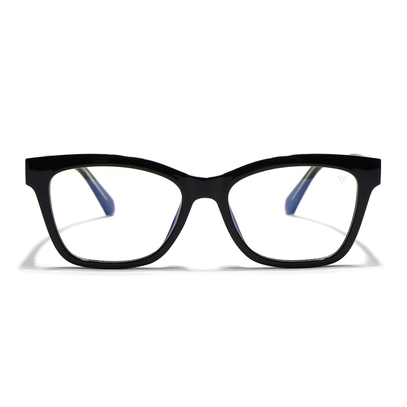 Voyage Black Cateye Eyeglasses for Men & Women (K054FMG7585-C1)
