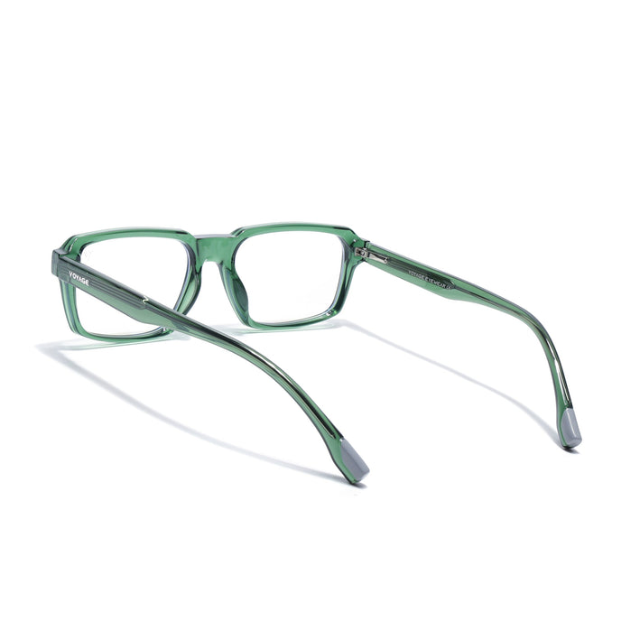 Voyage Green Rectangle Eyeglasses for Men & Women (K068FMG8052)