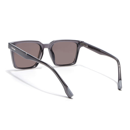 Wayfarer Polarized Sunglasses for Men & Women (Grey Lens | Grey Frame - PMG7855)