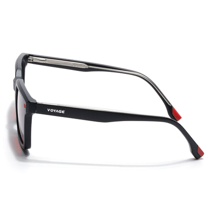 Wayfarer Polarized Sunglasses for Men & Women (Red Lens | Black Frame - PMG7856)
