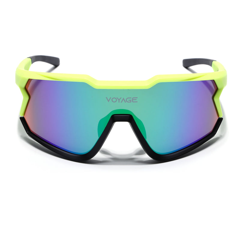 Voyage Select Drift Sunglasses (Multicolor Lens | Yellow & Black Frame - SLMG6315)