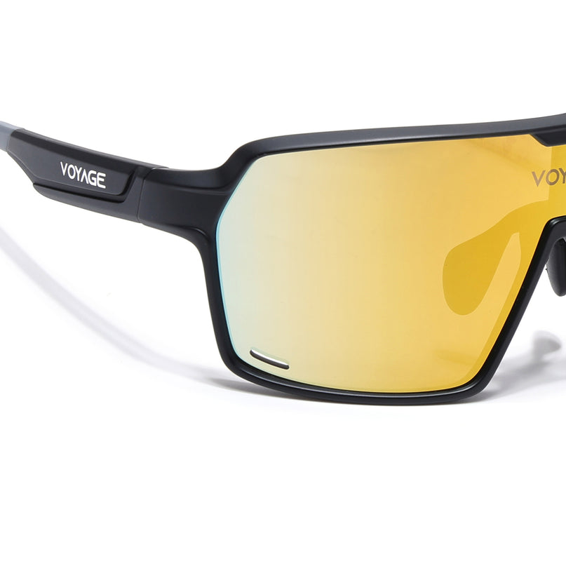 Voyage Select Drift Sunglasses (Golden Lens | Matt Black Frame - SLMG6324)