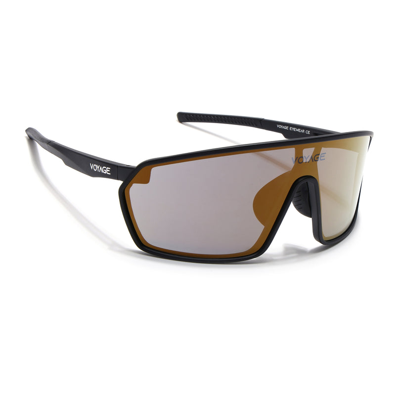 Voyage Select Drift Sunglasses (Golden Lens | Matt Black Frame - SLMG6328)
