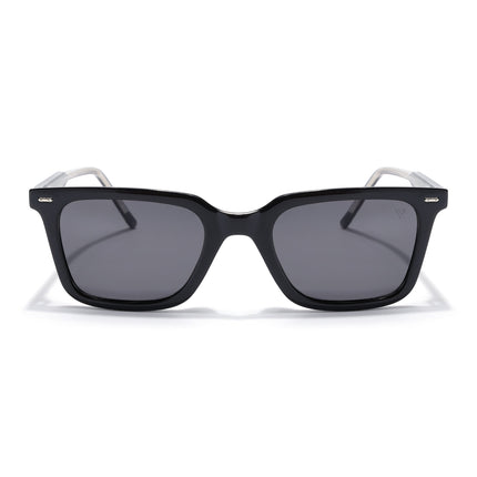 Wayfarer Polarized Sunglasses for Men & Women (Black Lens | Black Frame - PMG7872)