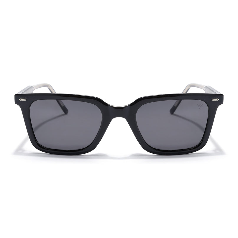 Wayfarer Polarized Sunglasses for Men & Women (Black Lens | Black Frame - PMG7872)